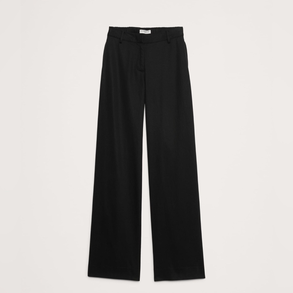 NWT! Banana Republic Black The Everyday Wide Leg Pant - Multiple Sizes 💛 - Picture 4 of 11
